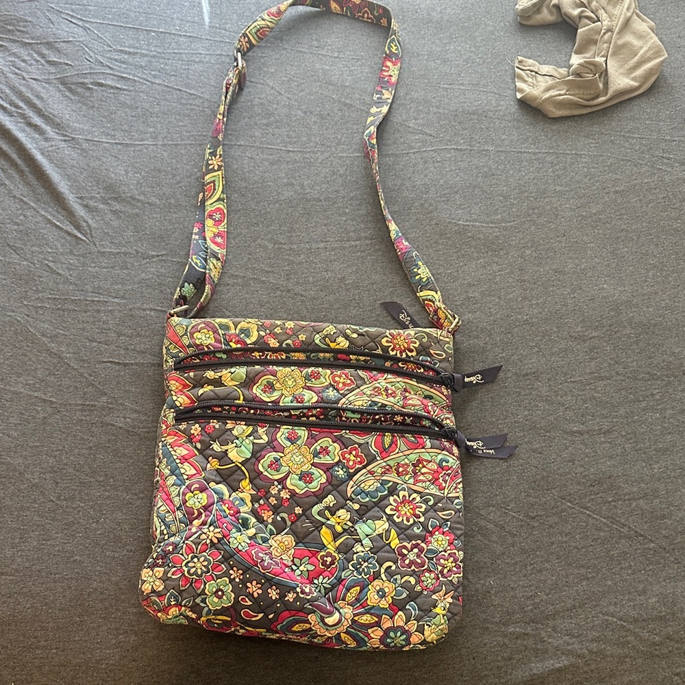 Vera Bradley Disney Multicolor Floral Crossbody Bag